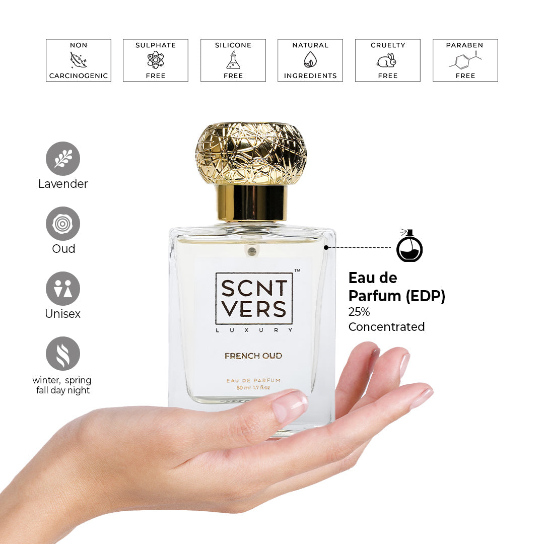 SCNTVERS FRENCH OUD Unisex Eau De Parfum (EDP)-50ml